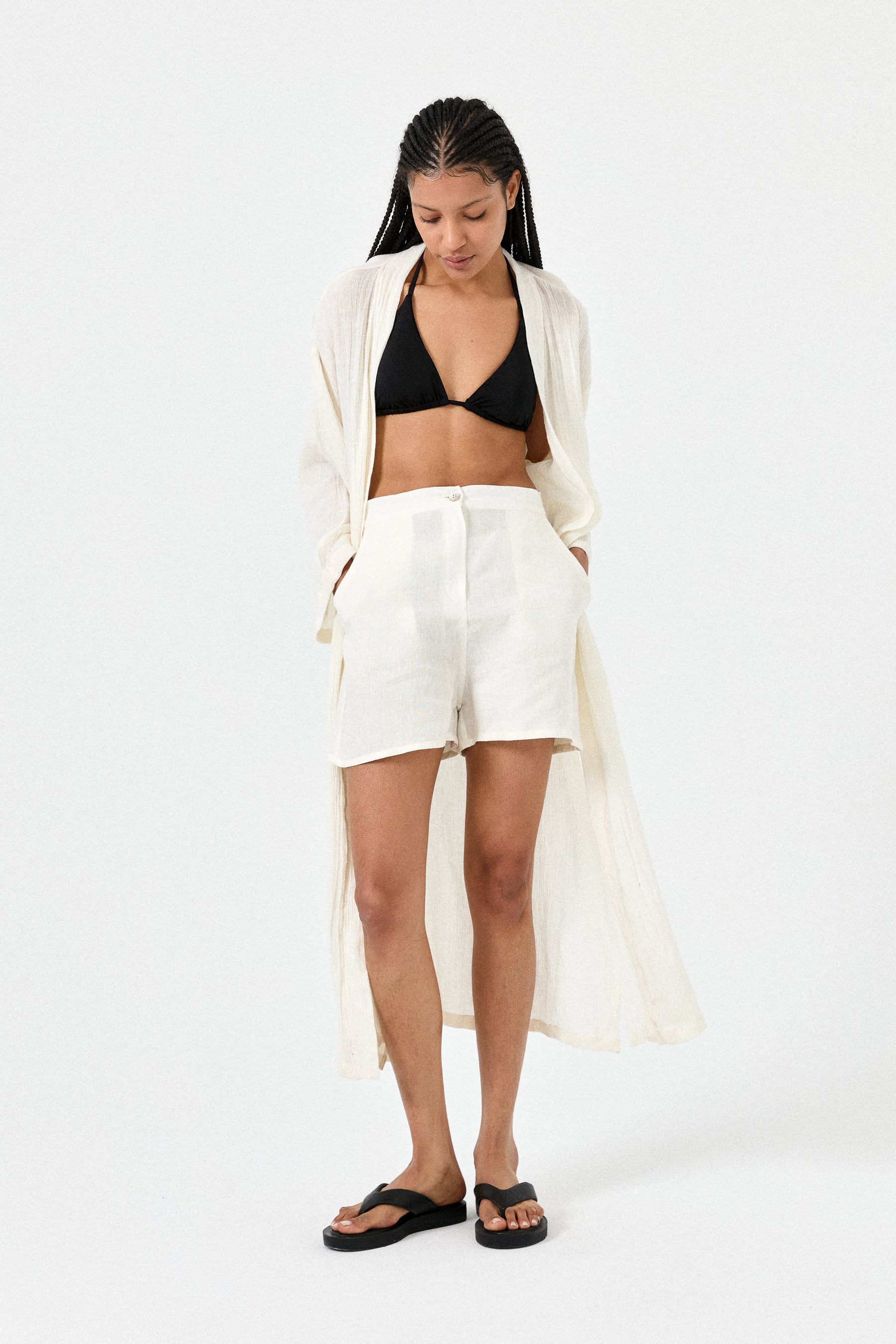 Linen Shorts Slo Collective Linen Shorts Slo Collective