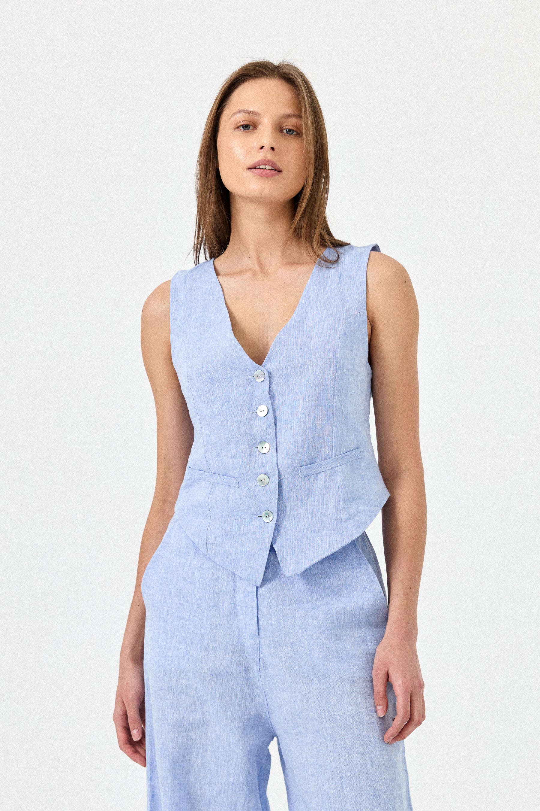 Linen Vest – Slo Collective